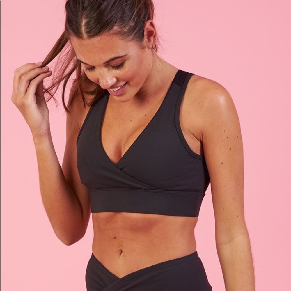 Nikki Blackketter Cross Back Sports Bra